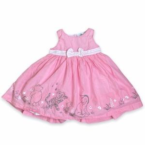 Pink Winnie the Pooh baby dress size 6-9 months